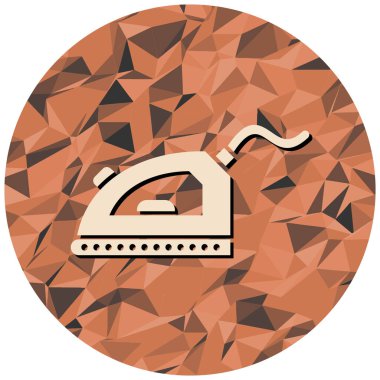 Demir ikon. Web için kıyafet vektör simgelerinin basit illüstrasyonu