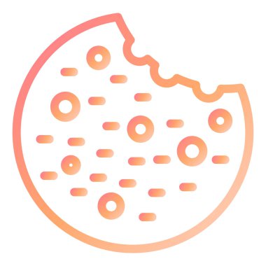 Kurabiye. Web simgesi basit tasarım