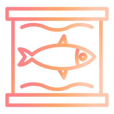 Balık. Web simgesi basit illüstrasyon