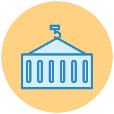 lojistik düz vektör simgesi