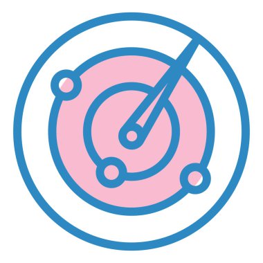 radar vektör simgesi modern basit tasarım