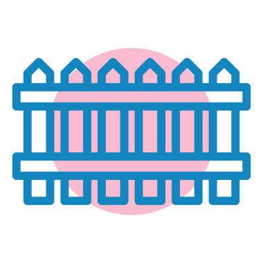 çit simgesi vektör illüstrasyonu