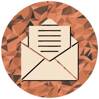 E- posta simgesi vektör illüstrasyonu