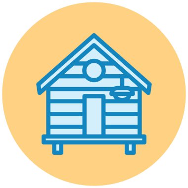 Bir ahır simgesinin vektör çizimi