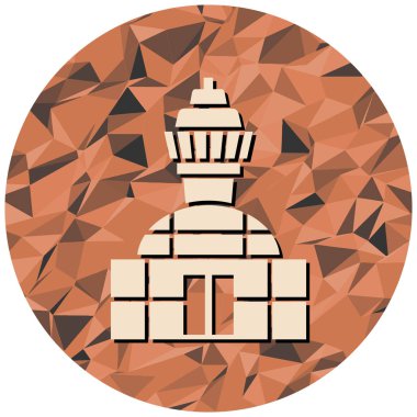 deniz feneri ikonu vektör illüstrasyonu