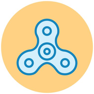 Kıpır kıpır dönen vektör simgesi. düz tasarım biçimi.