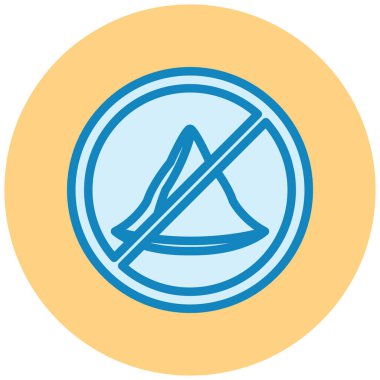 Yol işareti simgesi, vektör illüstrasyonu basit tasarım