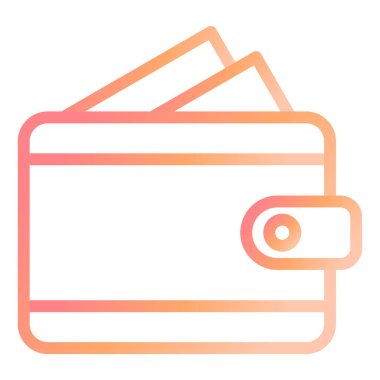 cüzdan ikonu vektör illüstrasyonu 