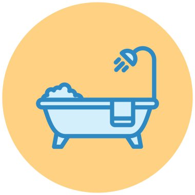 Küvet. Web simgesi basit tasarım