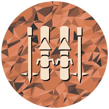 Modern simge işaretinin vektör illüstrasyonu.