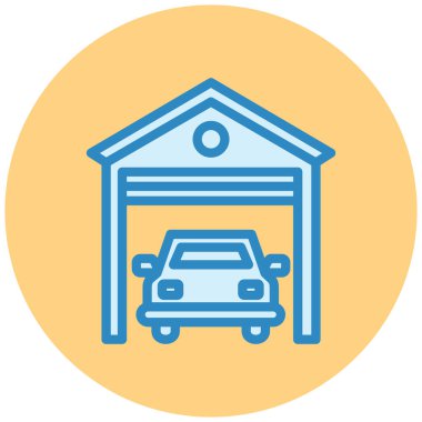 Araba garajı. Web simgesi