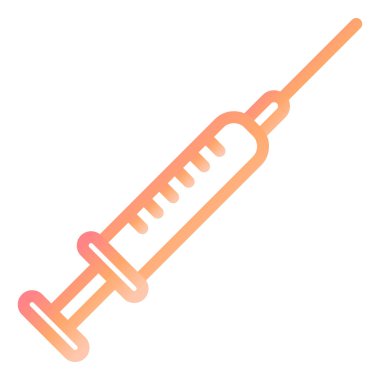 Şırınga. Web simgesi basit illüstrasyon