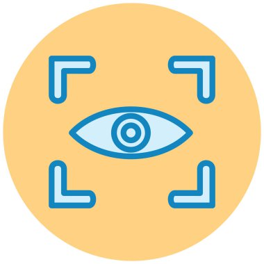 Göz. Web simgesi basit illüstrasyon