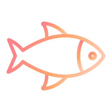 Balık. Web simgesi basit illüstrasyon 