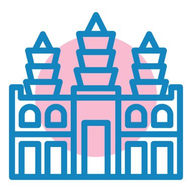 Bina. Web simgesi basit illüstrasyon