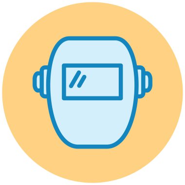 Kaynak maskesi. Web simgesi basit illüstrasyon