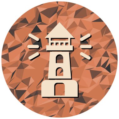 Bir deniz fenerinin vektör çizimi