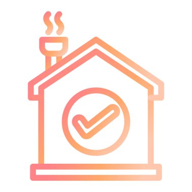 Ev Kullanılabilir vektör ince çizgi simgesi