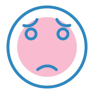 Yüz ifadesi vektör illüstrasyonu