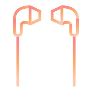 Kulaklık. Web simgesi basit illüstrasyon