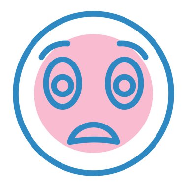 Yüz ifadesi vektör illüstrasyonu