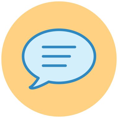 Konuş. Web simgesi basit illüstrasyon