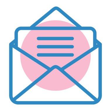 Mektup. Web simgesi basit illüstrasyon