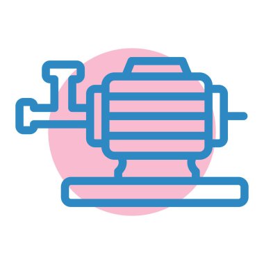 Su borusu ikon vektörü. İnce çizgi işareti. izole edilmiş sınır sembolü çizimi