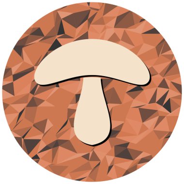 mantar simgesi vektör illüstrasyonu