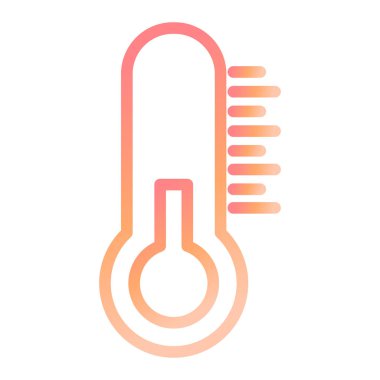 Termometre. Web simgesi basit tasarım