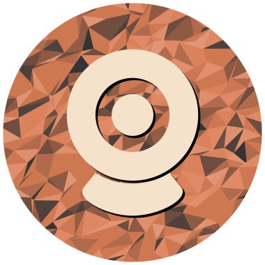 Kamera. Web simgesi basit illüstrasyon