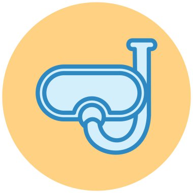 Scuba diving vektör simgesi