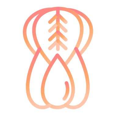 Bok Choy modern ikon vektör illüstrasyonu