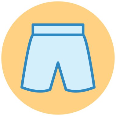 Şort. Web simgesi basit illüstrasyon