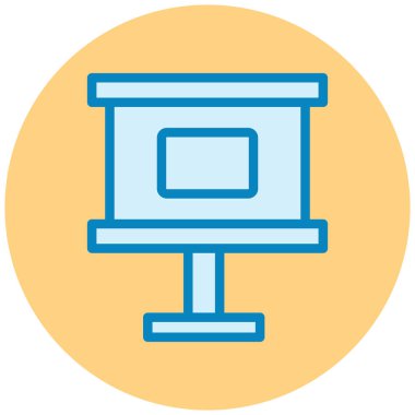 Sunum. Web simgesi basit tasarım