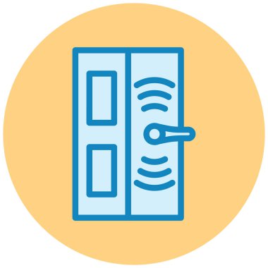 Bina. Web simgesi basit illüstrasyon