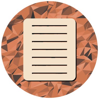 Kağıdın düz tasarımının vektör illüstrasyonu