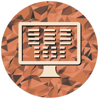 bilgisayar simgesi vektör illüstrasyonu