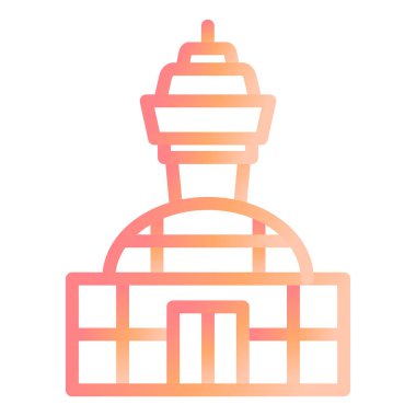 Havaalanı modern simge vektör illüstrasyonu 