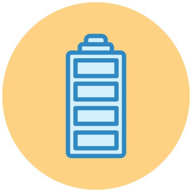 Pil. Web simgesi basit illüstrasyon