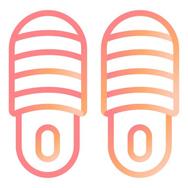 Terlikler. Web simgesi basit illüstrasyon 