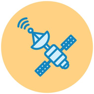 Uydu. Web simgesi basit illüstrasyon