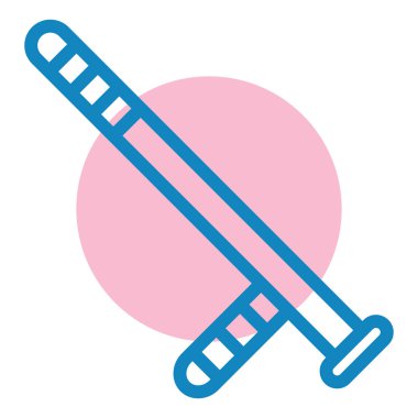 beysbol yarasa simgesi vektör illüstrasyonu