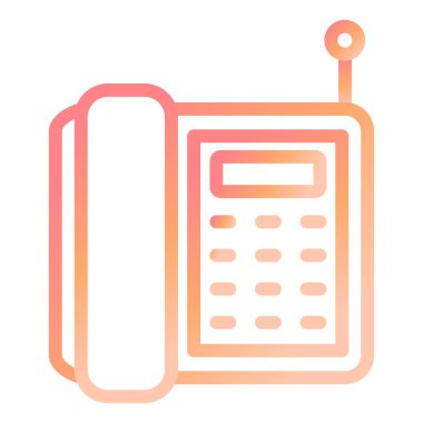 telefon modern simge vektör illüstrasyonu