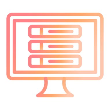 bilgisayar simgesi vektör illüstrasyonu