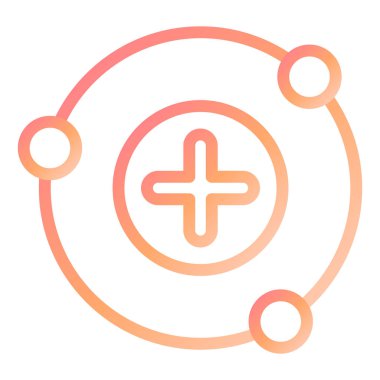 Proton modern simge vektör çizimi 