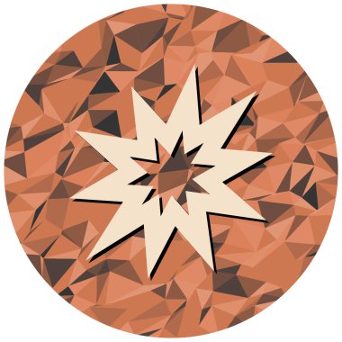 Bir yıldızın vektör illüstrasyonu