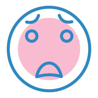 Yüz ifadesi vektör illüstrasyonu