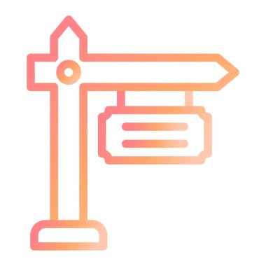 İşaret panosu simgesinin vektör illüstrasyonu