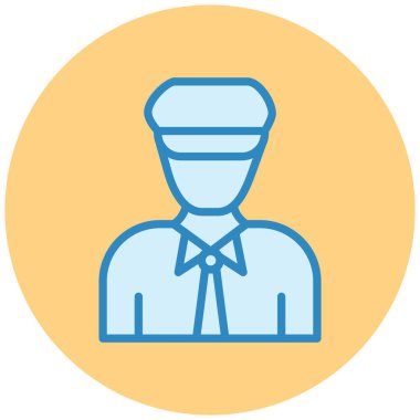 Adamım. Web simgesi basit illüstrasyon